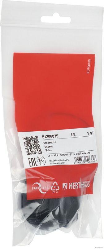 HERTH+BUSS 51306879 Steckdose 12 - 24 V, 3000 mA (C) + 2500 mA (A)