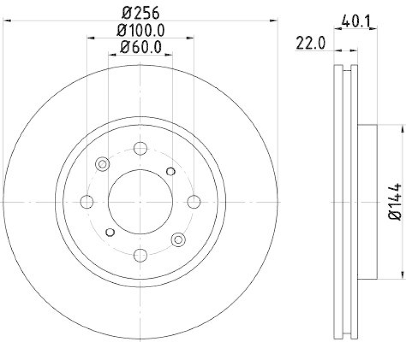HELLA 8DD 355 117-371 Bremsscheibe für SUZUKI