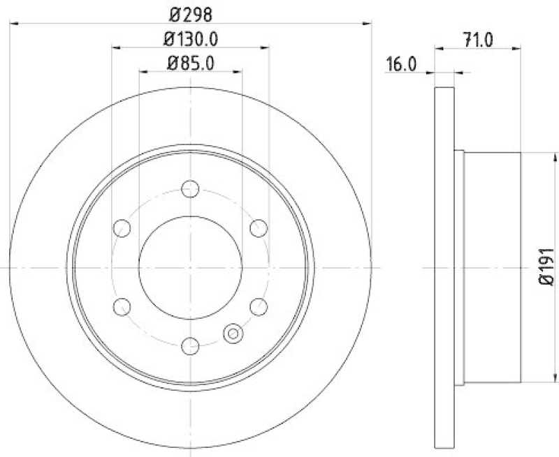 HELLA 8DD 355 117-641 Bremsscheibe f&uuml;r MB/VW
