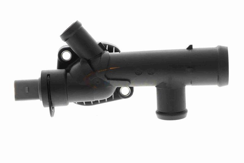 VAICO V10-5995 K&uuml;hlmittelflansch mit Dichtung und Sensor f&uuml;r VW