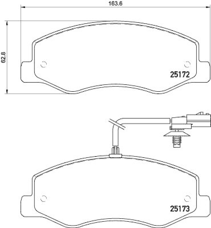 HELLA 8DB 355 015-311 Bremsbelagsatz, Scheibenbremsbelag f&uuml;r RENAULT/OPEL/NISSAN