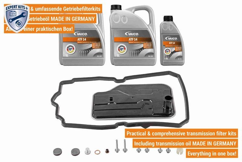 VAICO V30-2258-xxL Teilesatz, Automatikgetriebe-Ölwechsel 7-Gang / 7G-Tronic (722.9) mit Zubehör für MERCEDES-BENZ