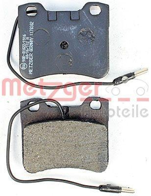 METZGER 1170302 Bremsbelagsatz, Scheibenbremse WVA 21 179
