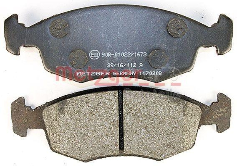 METZGER 1170308 Bremsbelagsatz, Scheibenbremse WVA 20 907