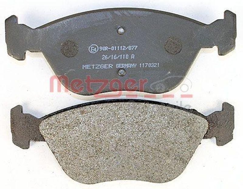 METZGER 1170321 Bremsbelagsatz, Scheibenbremse WVA 21 636