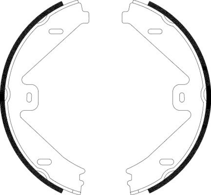 HELLA 8DA 355 050-081 Bremsbackensatz f&uuml;r MB