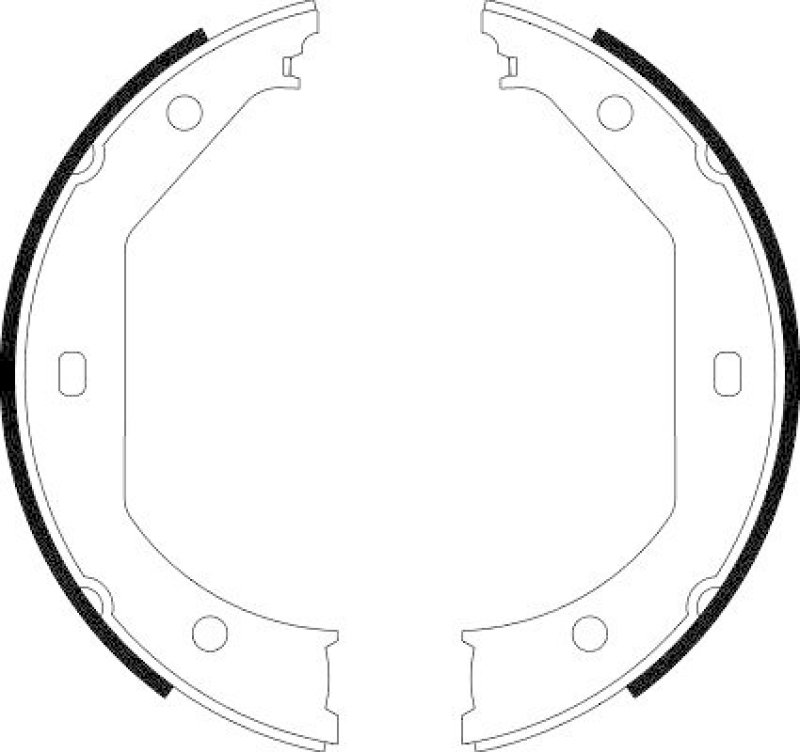 HELLA 8DA 355 050-381 Bremsbackensatz für BMW/ALPINA/MINI