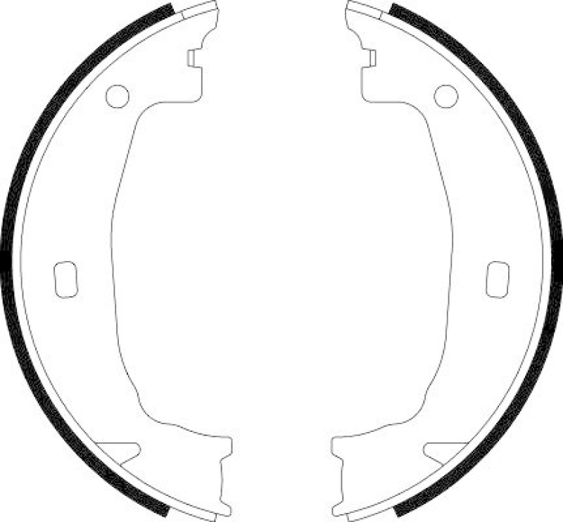 HELLA 8DA 355 050-391 Bremsbackensatz f&uuml;r BMW