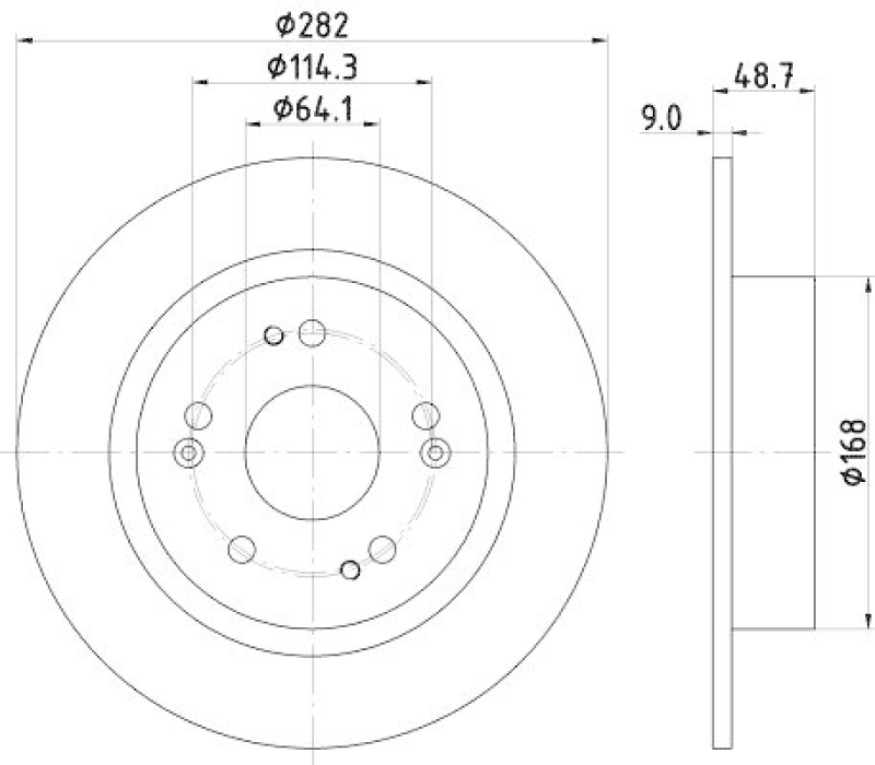 HELLA 8DD 355 131-931 Bremsscheibe