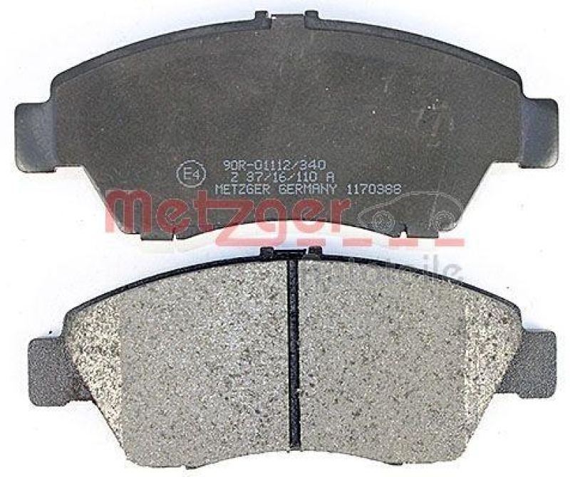 METZGER 1170388 Bremsbelagsatz, Scheibenbremse WVA 21 694