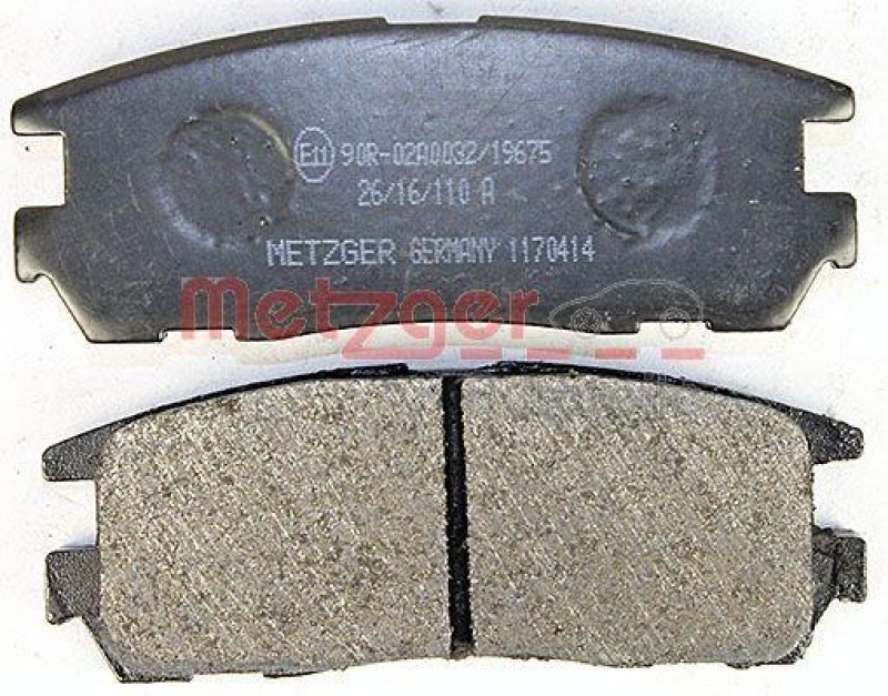 METZGER 1170414 Bremsbelagsatz, Scheibenbremse WVA 21 875