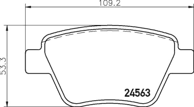 HELLA 8DB 355 014-021 Bremsbelagsatz, Scheibenbremsbelag f&uuml;r VW/SKODA/AUDI/SEAT