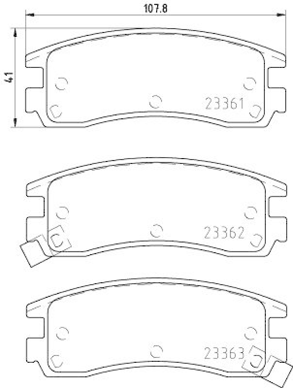 HELLA 8DB 355 016-961 Bremsbelagsatz, Scheibenbremsbelag f&uuml;r OPEL/CHEVROLET/CADILLAC