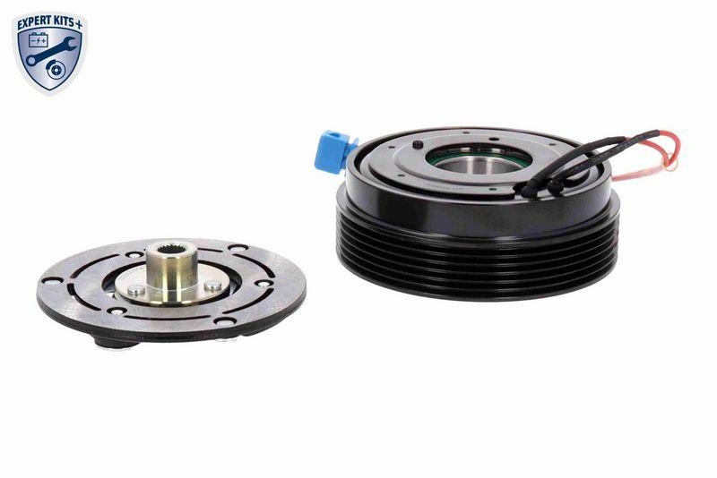 VEMO V15-77-1011 Magnetkupplung, Klimakompressor Sanden, Stecker Eckig, &Oslash; 120 mm Rechteck f&uuml;r VW