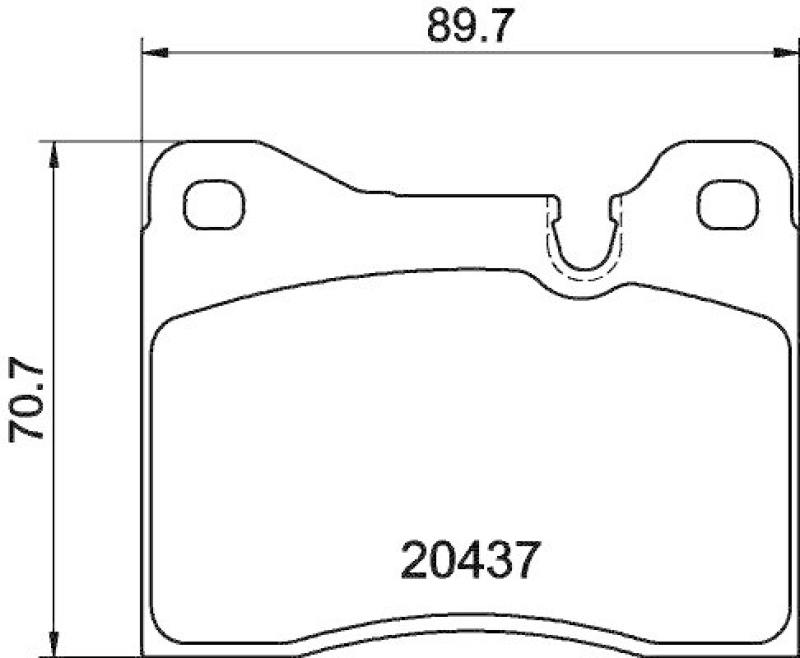 HELLA 8DB 355 017-561 Bremsbelagsatz, Scheibenbremsbelag f&uuml;r BMW/ALFA