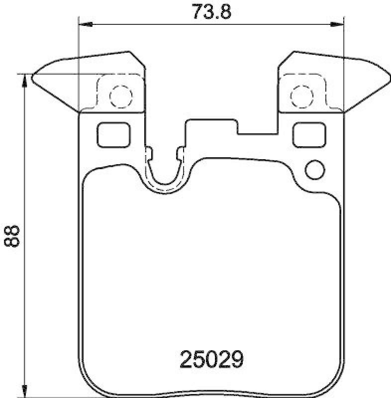 HELLA 8DB 355 021-341 Bremsbelagsatz, Scheibenbremsbelag f&uuml;r BMW