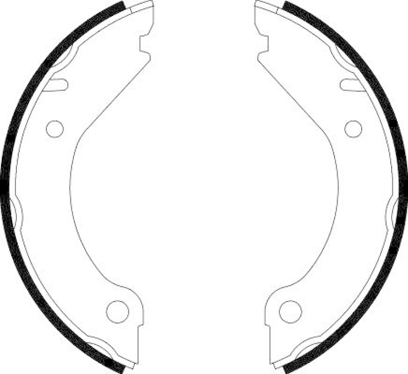 HELLA 8DA 355 050-021 Bremsbackensatz für VOLVO