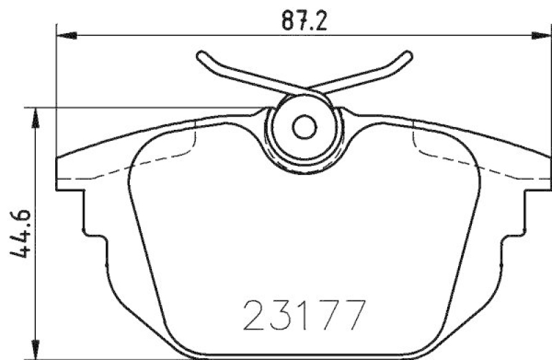 HELLA 8DB 355 018-371 Bremsbelagsatz, Scheibenbremsbelag f&uuml;r FIAT/ALFA/LANCIA