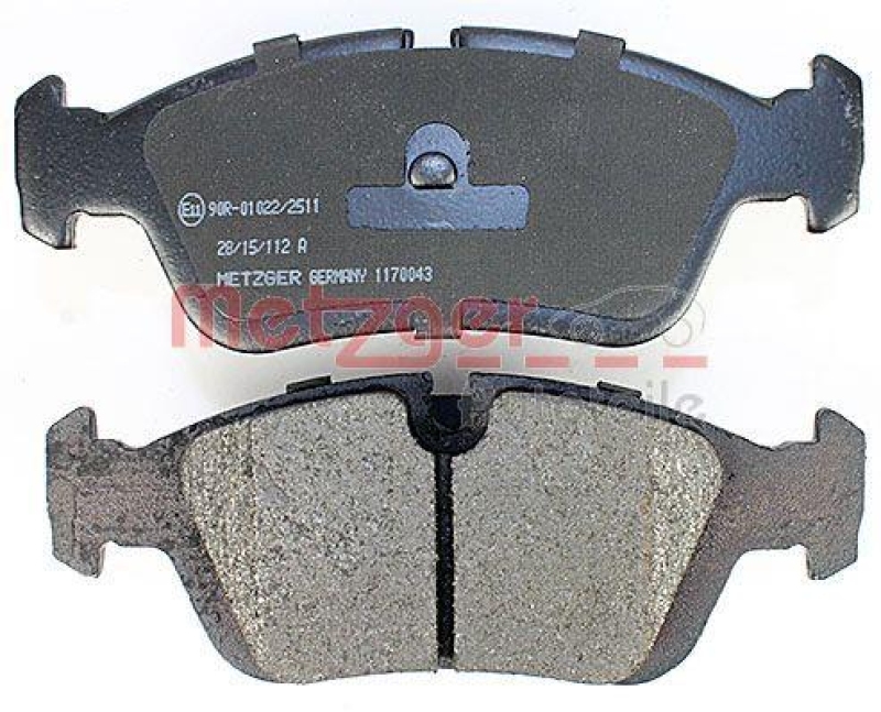 METZGER 1170043 Bremsbelagsatz, Scheibenbremse WVA 21 643