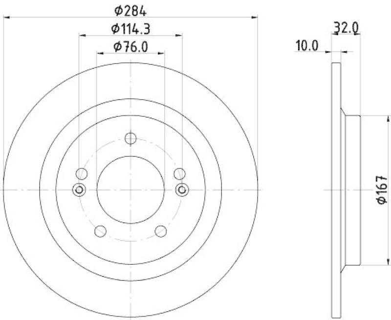 HELLA 8DD 355 134-401 Bremsscheibe