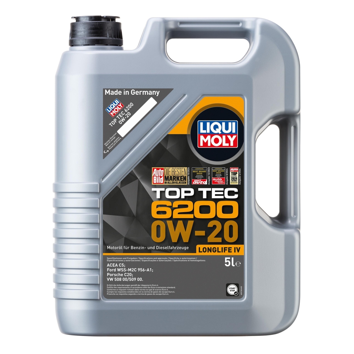 LIQUI MOLY 20781 Motoröl Top Tec 6200 0W-20 Kanister 5 L