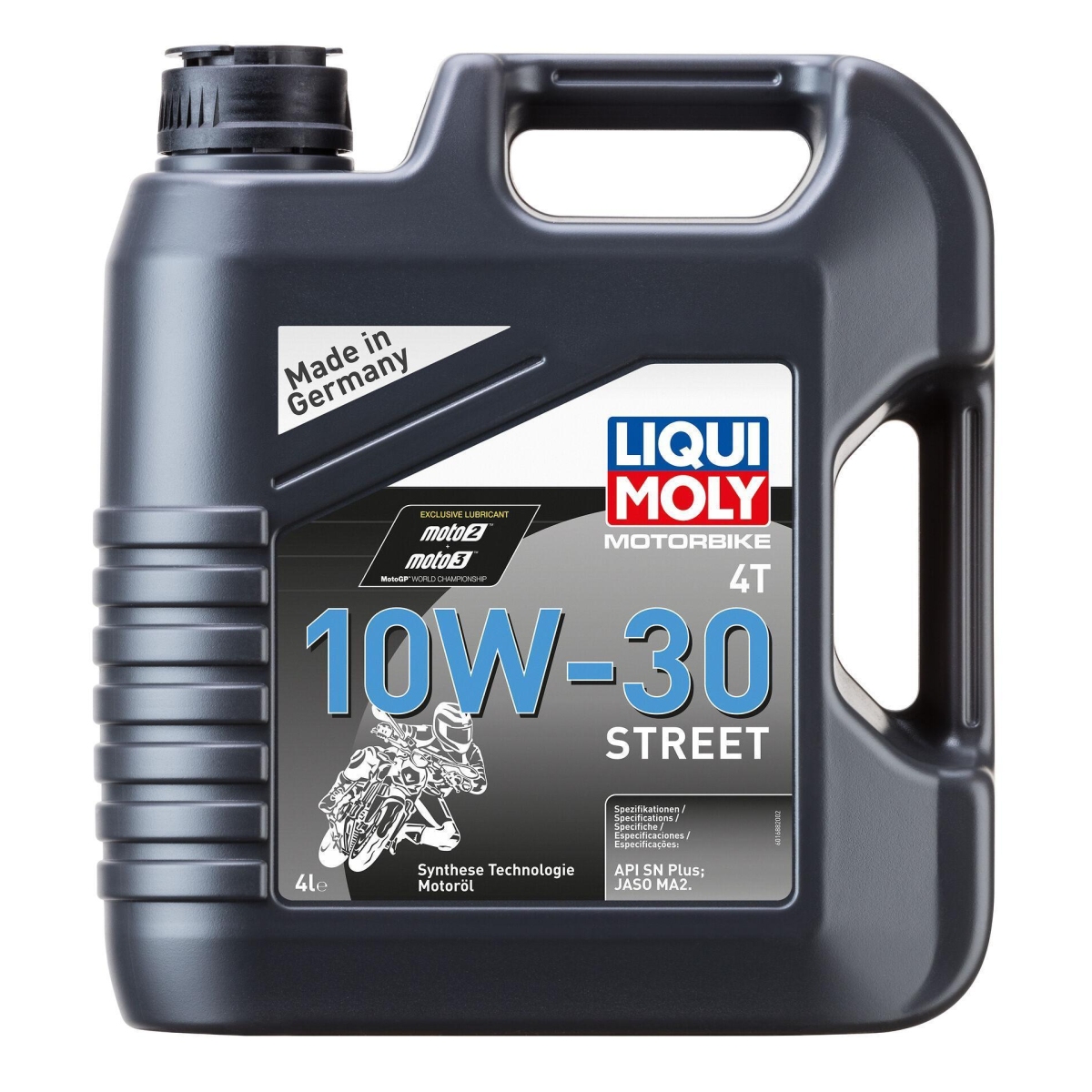 LIQUI MOLY 1688 Motoröl Motorbike 4T 10W-30 Street Kanister 4 L