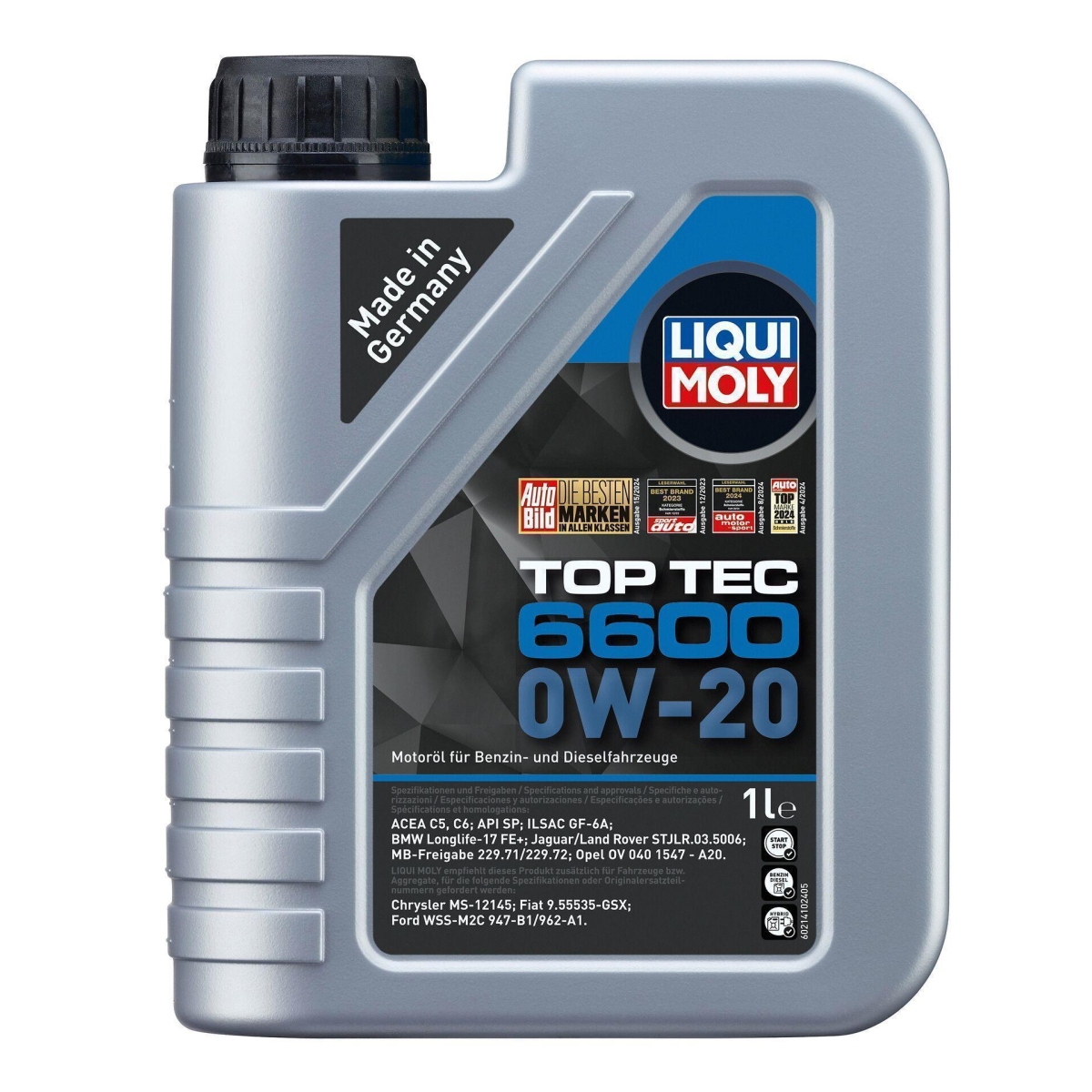 LIQUI MOLY 21440 Motoröl Top Tec 6600 0W-20 Kanister 1 L