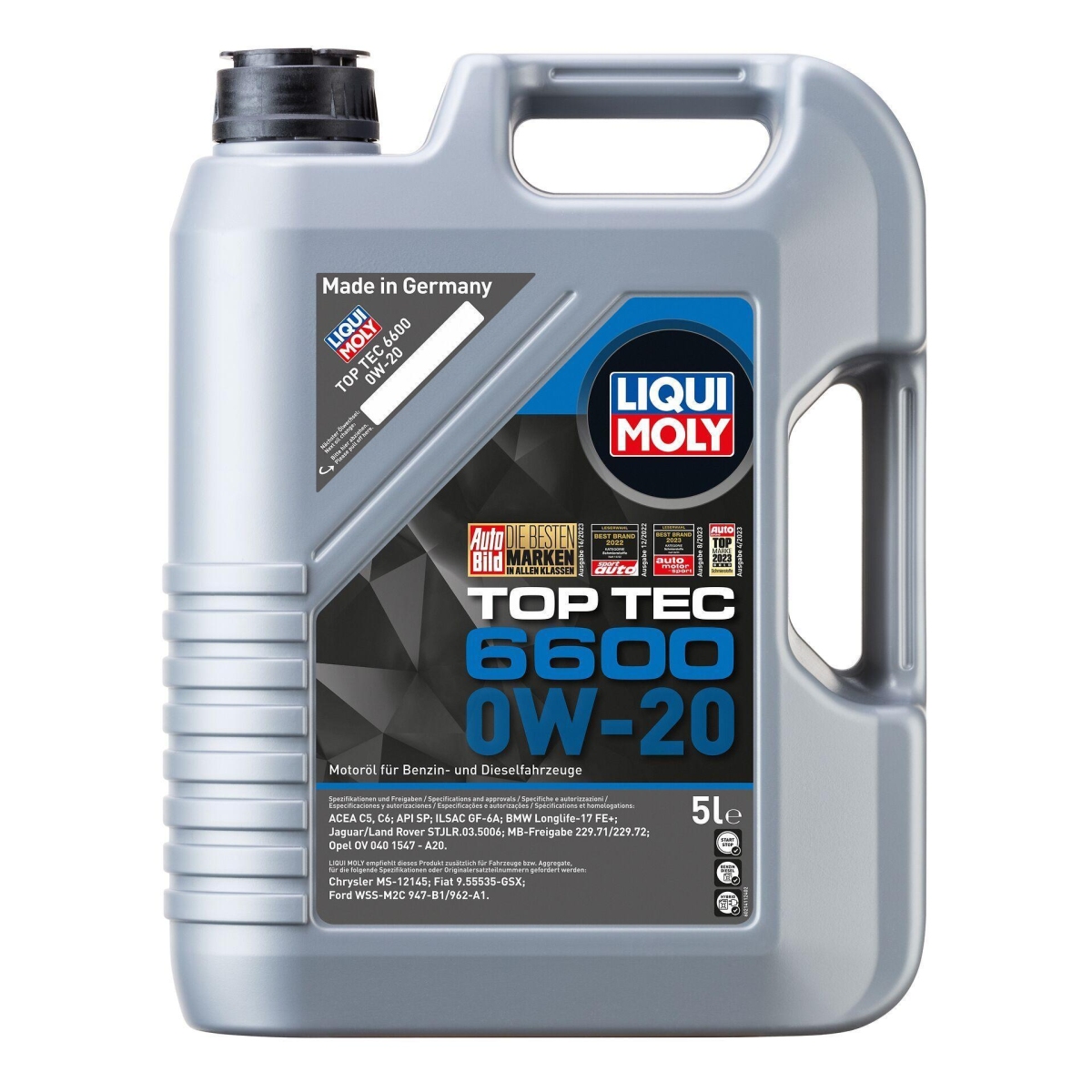 LIQUI MOLY 21441 Motoröl Top Tec 6600 0W-20 Kanister 5 L