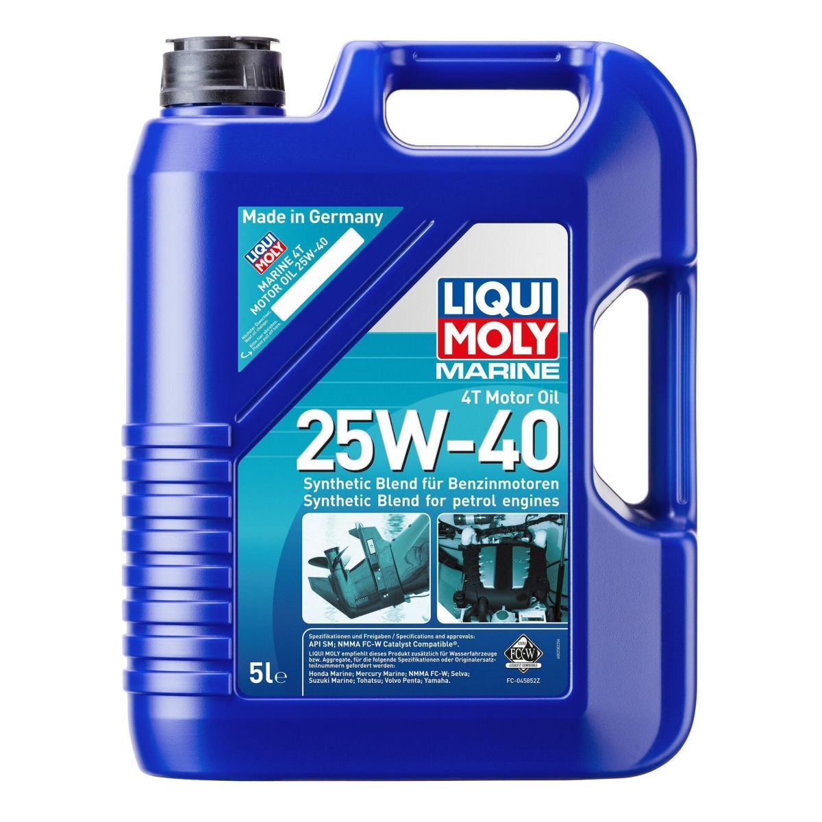 LIQUI MOLY 25027 Motoröl Marine 4T 25W-40 Kanister 5 L