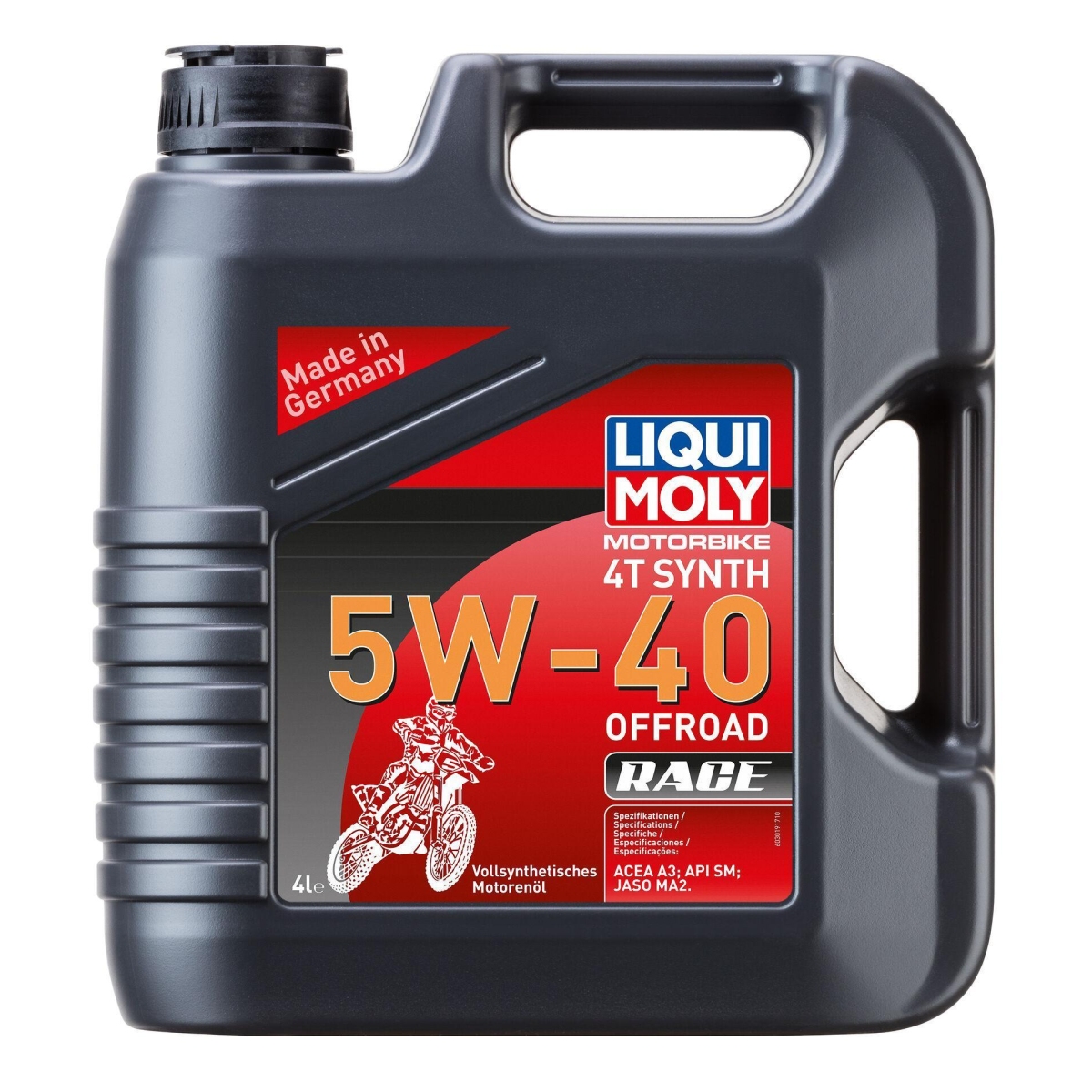 LIQUI MOLY 3019 Motoröl Motorbike 4T Synth 5W-40 Offroad Race Kanister 4 L