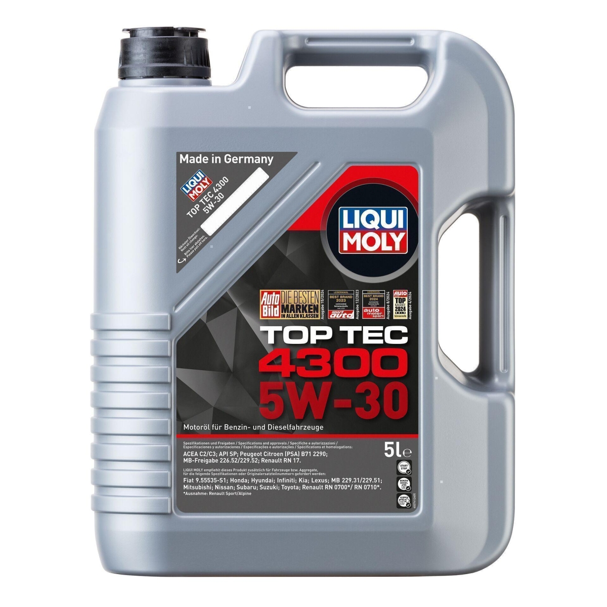 LIQUI MOLY 3741 Motoröl Top Tec 4300 5W-30 Kanister 5 L
