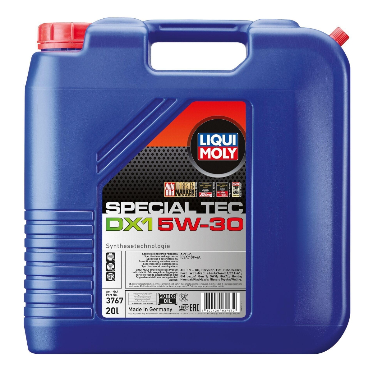 LIQUI MOLY 3767 Motoröl Special Tec DX1 5W-30 Kanister 20L