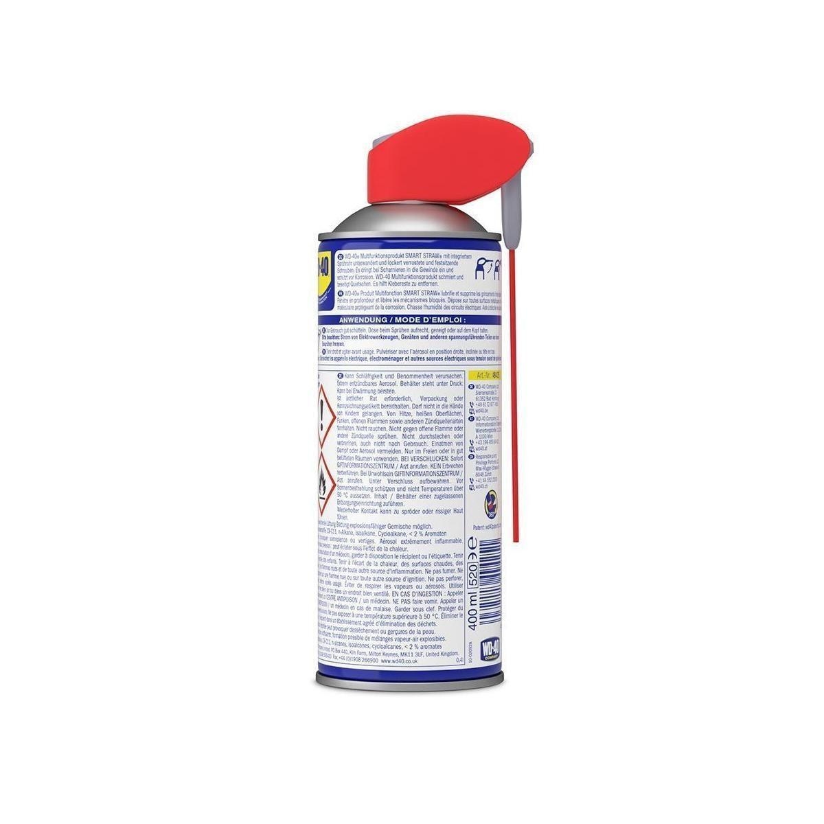 6x WD-40 49425 Multifunktionsprodukt Smart Straw 400 ml (2400 ml)
