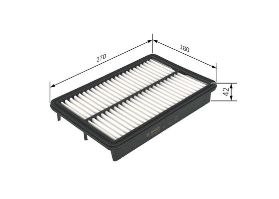 BOSCH F 026 400 347 Luftfilter