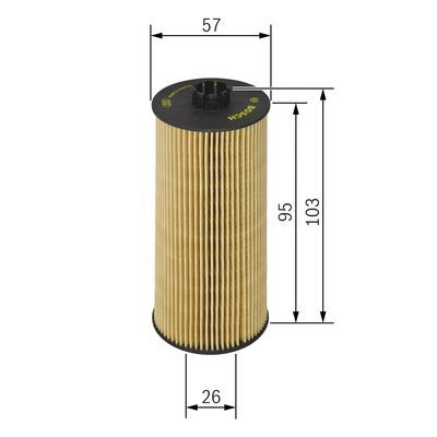 BOSCH F 026 407 006 &Ouml;lfilter P7006 &Oslash; 575mm H&ouml;he 106mm