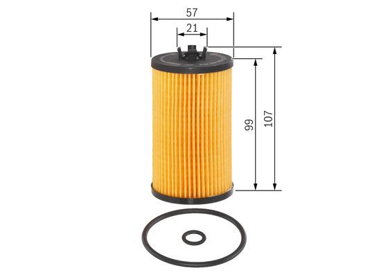 BOSCH F 026 407 074 &Ouml;lfilter P7074 &Oslash; 57mm H&ouml;he 1059mm