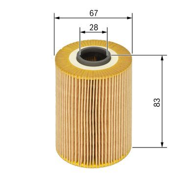 BOSCH F 026 407 071 Ölfilter P7071 Ø 66mm Höhe 83mm