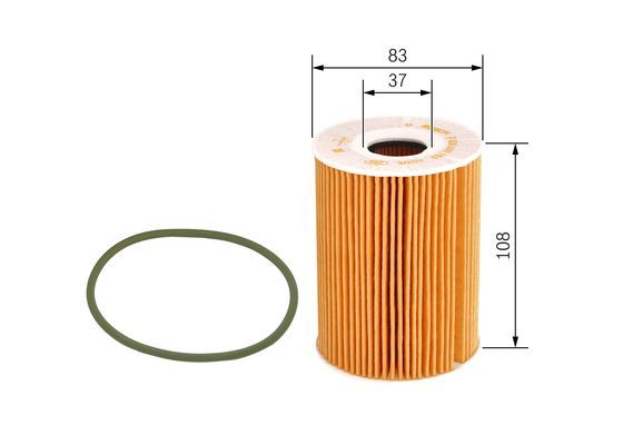 BOSCH F 026 407 102 Ölfilter P7102 Ø 83mm Höhe 1085mm