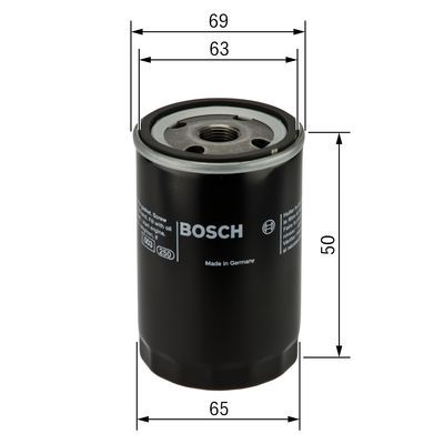 BOSCH F 026 407 089 Ölfilter P7089 Ø 66mm Höhe 53mm