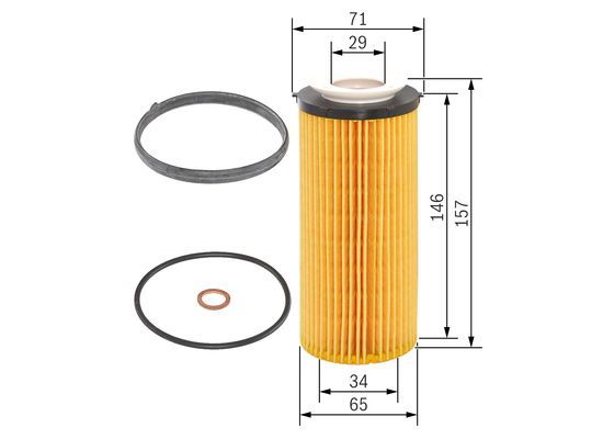 BOSCH F 026 407 094 &Ouml;lfilter P7094 &Oslash; 635mm H&ouml;he 155mm