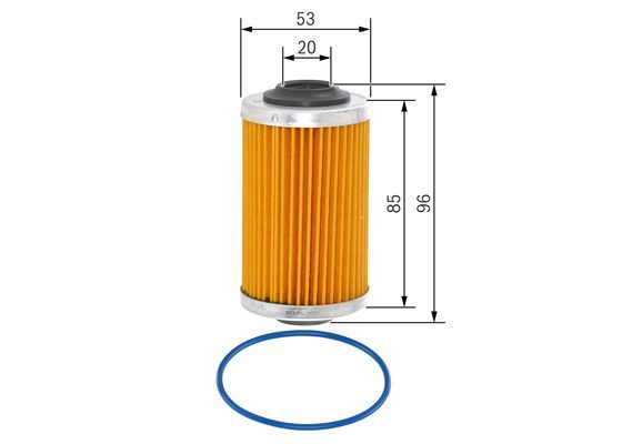 BOSCH F 026 407 109 &Ouml;lfilter P7109 &Oslash; 53mm H&ouml;he 96mm