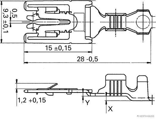 HERTH+BUSS 50251470 Crimpverbinder 1,5 - 2,5 mm², 1-polig, DIN 72581
