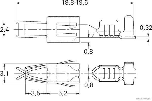 HERTH+BUSS 50251898 Crimpverbinder