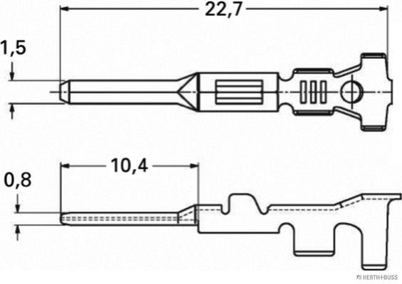 HERTH+BUSS 50253326 Crimpverbinder AMP Tyco 1,5 mm, 0,75 - 1,5 mm&sup2;