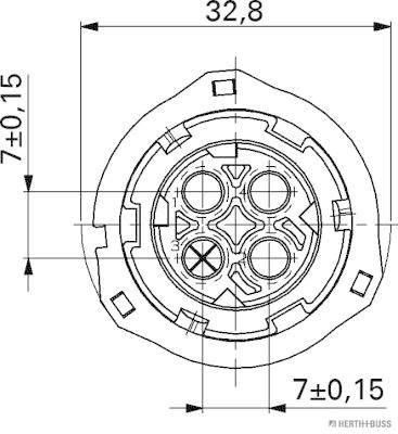 HERTH+BUSS 50290951 Steckgeh&auml;use 3 - polig