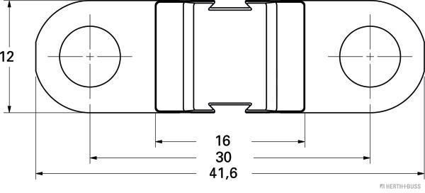 HERTH+BUSS 50295833 Sicherung MIDI, 32 V, M6, 50 A