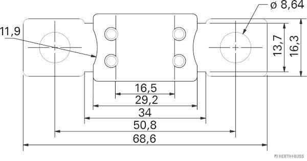 HERTH+BUSS 50295874 Sicherung MEGA, 300 A