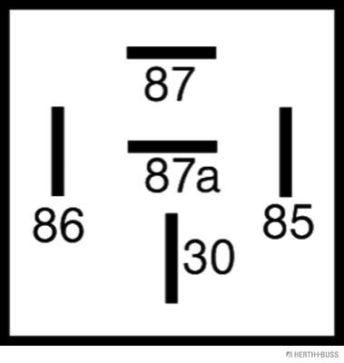HERTH+BUSS 75613154 Relais, Arbeitsstrom 12 V, 30 - 40 A, 5 pins