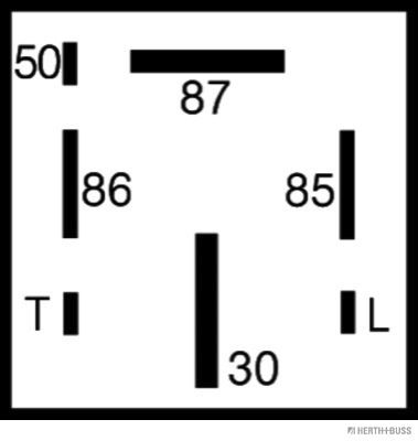 HERTH+BUSS 75614036 Steuergerät, Glühzeit 12 V, 70 A, 7 pins