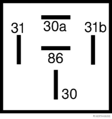 HERTH+BUSS ELPARTS 75614072 Relais ABS